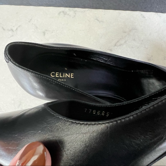 Celine Black Leather Pumps IT 40 - Picture 9 of 9